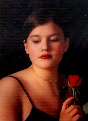 Nina with a Pretty Rose